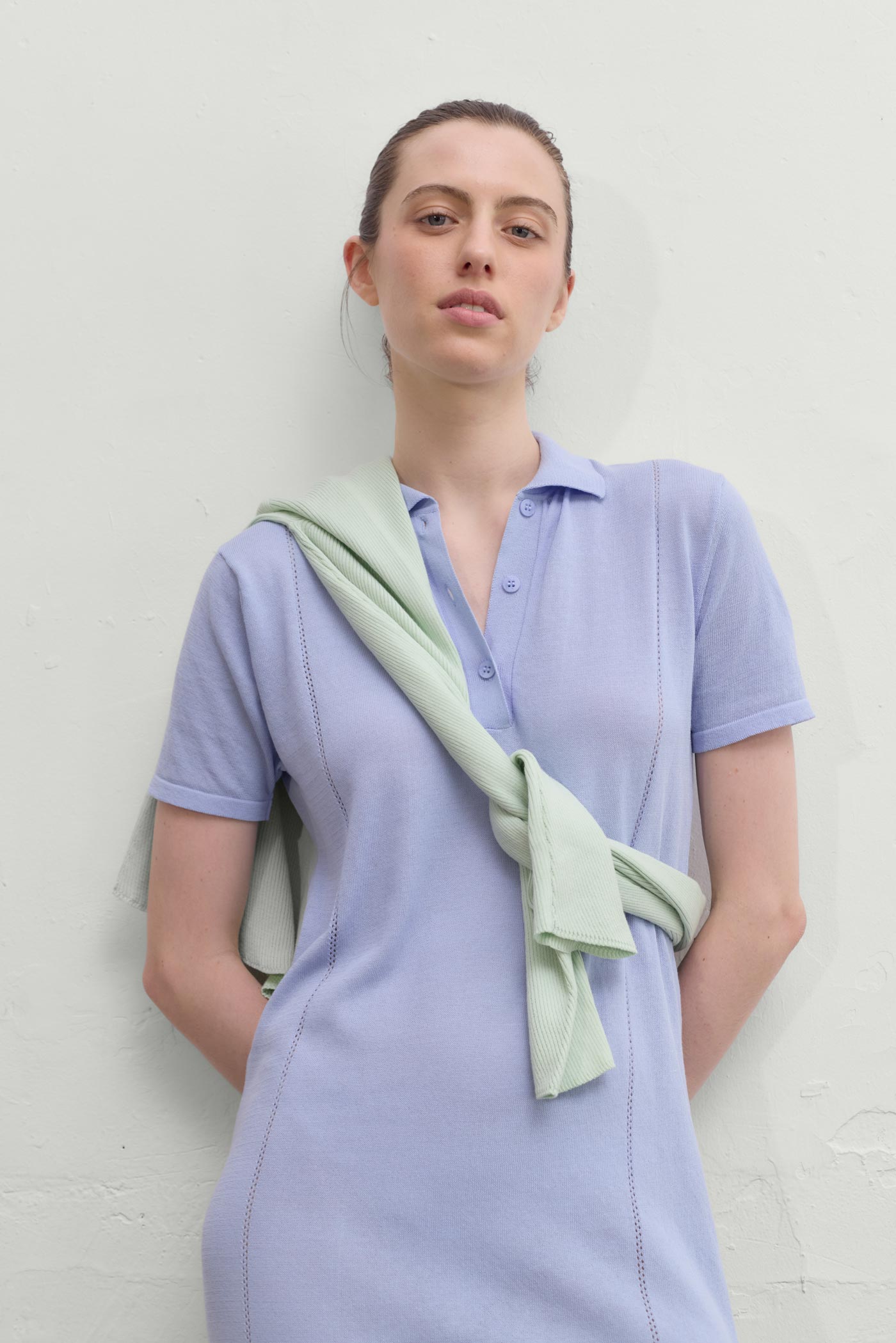 Caledon Polo Dress - Sky Blue