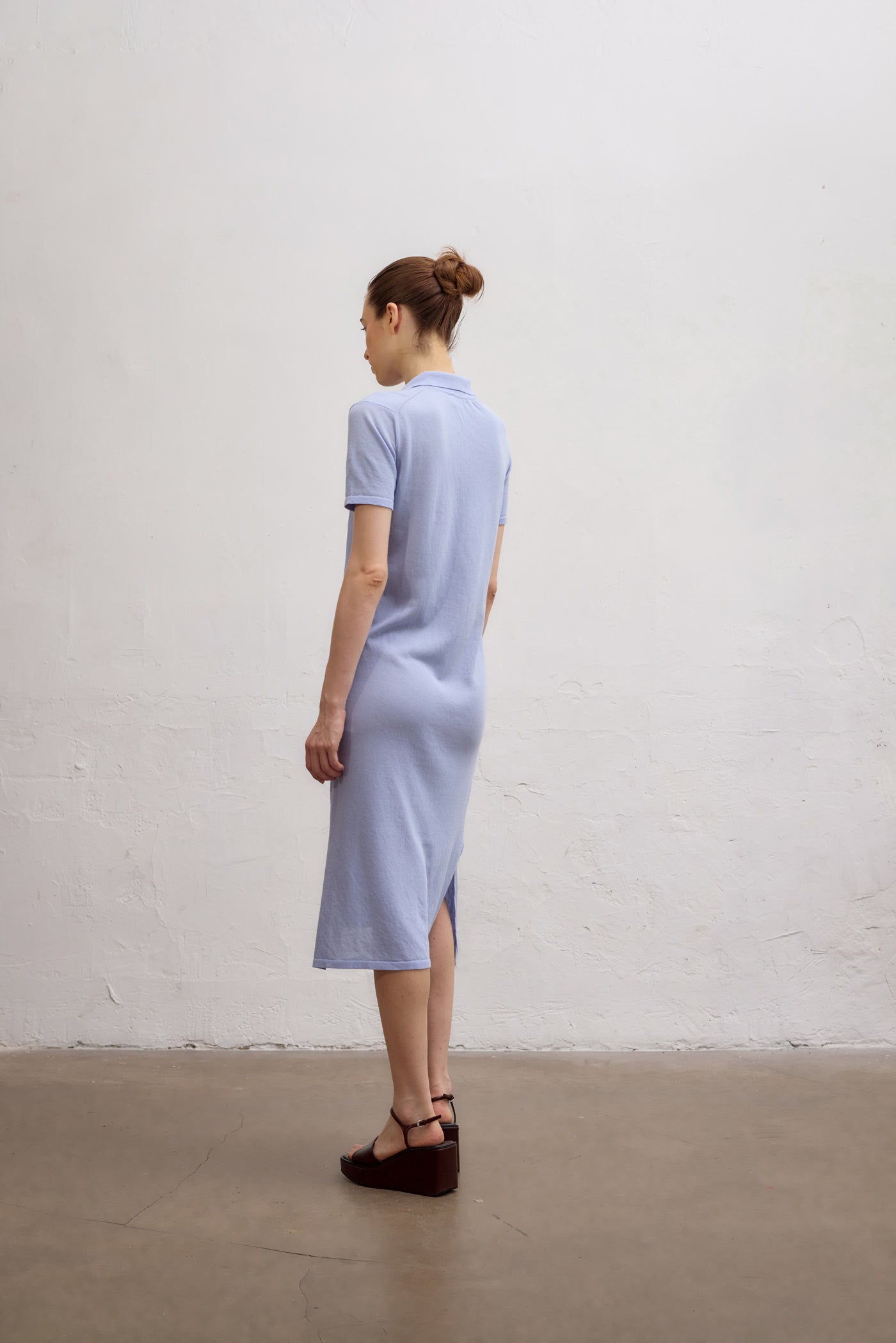 Caledon Polo Dress - Sky Blue