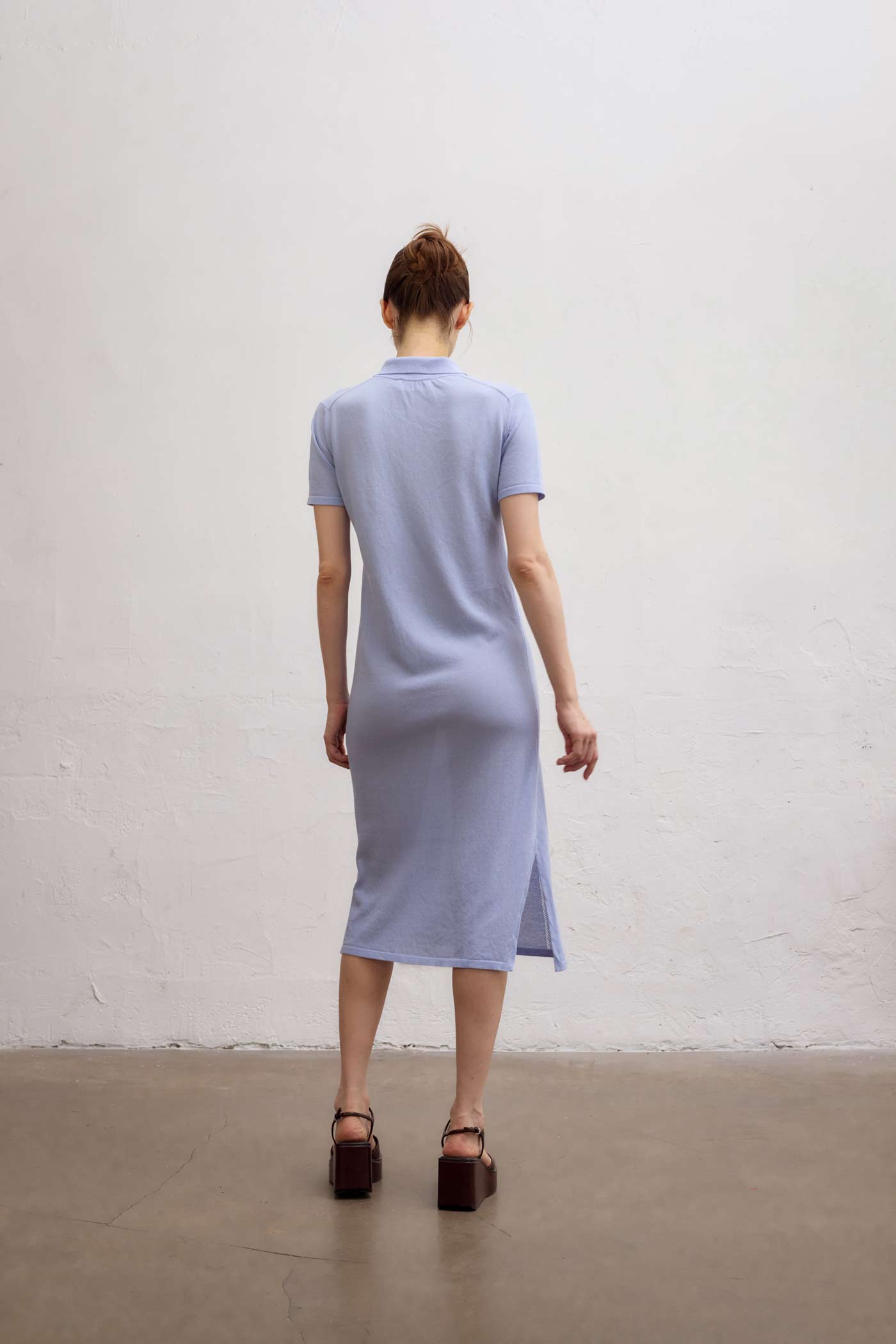 Caledon Polo Dress - Sky Blue