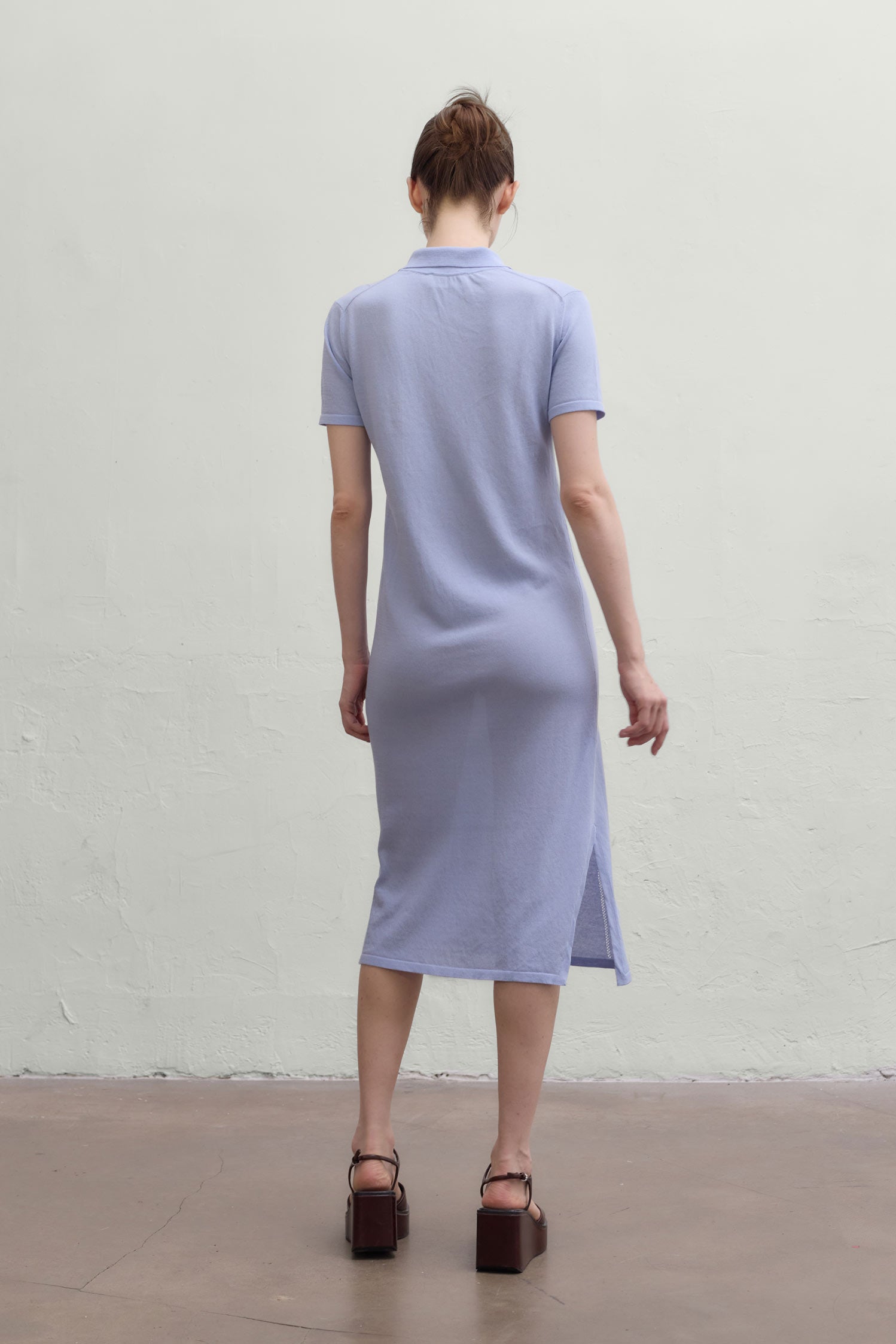 Caledon Polo Dress - Sky Blue