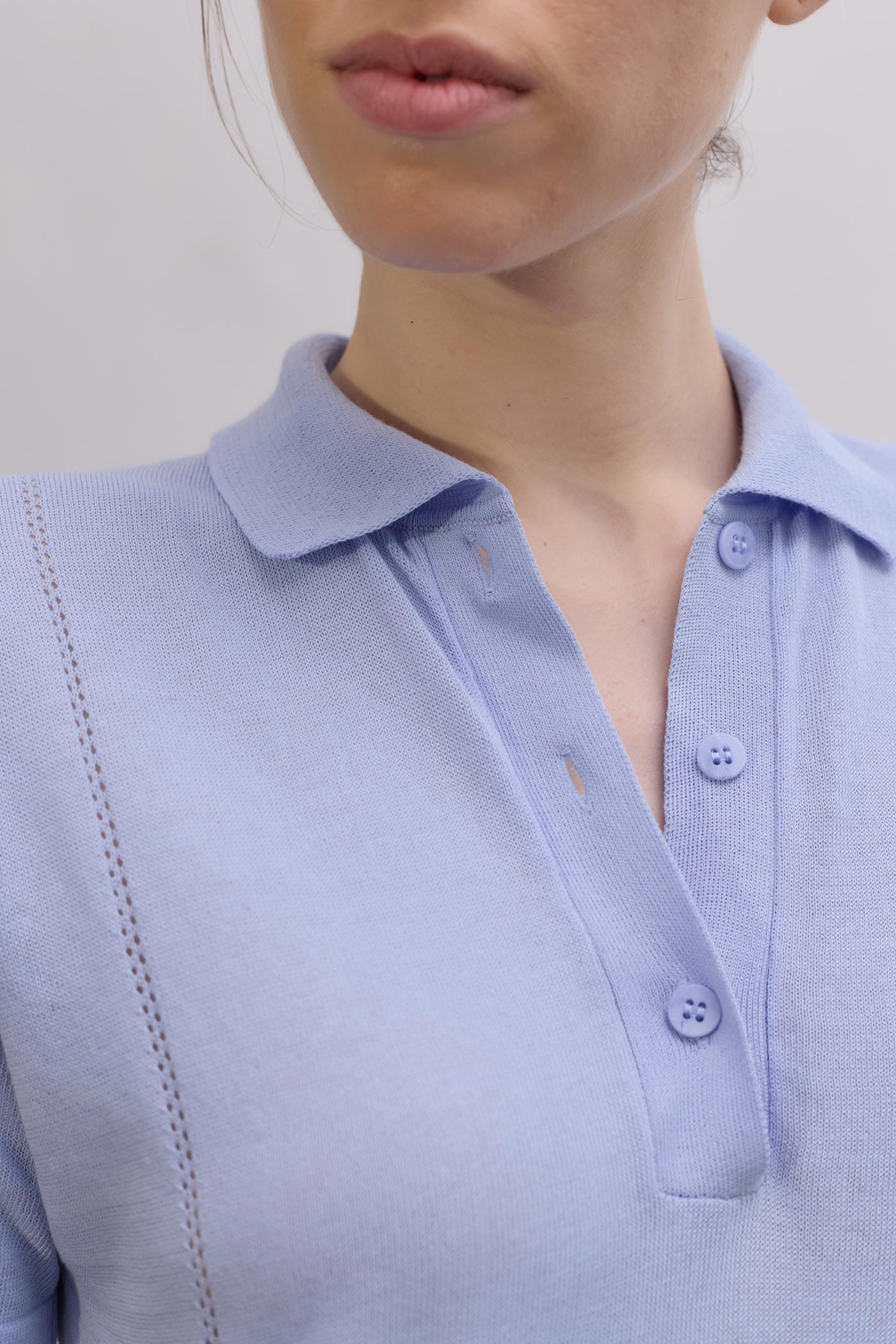 Caledon Polo Dress - Sky Blue