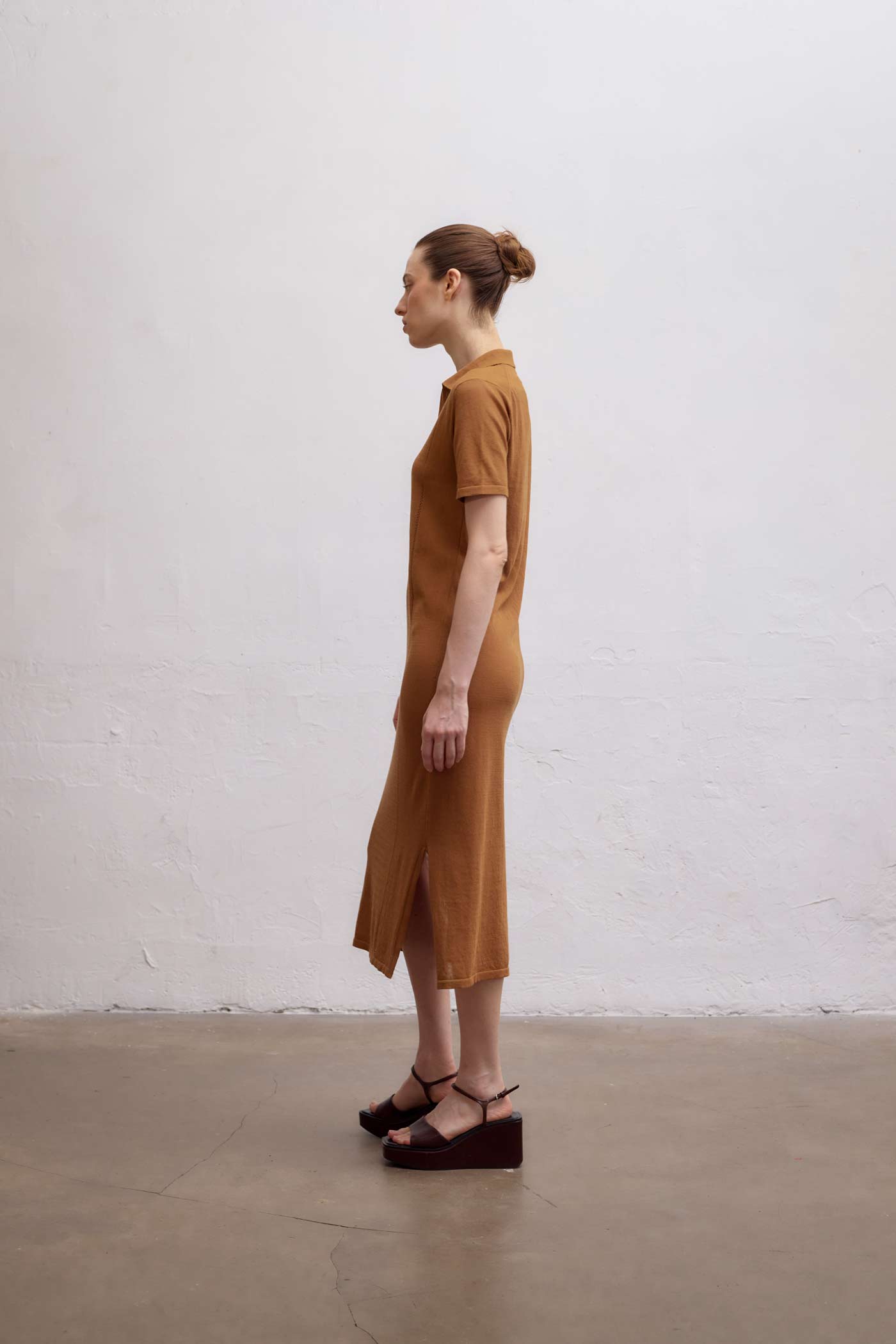 Caledon Polo Dress - Caramel