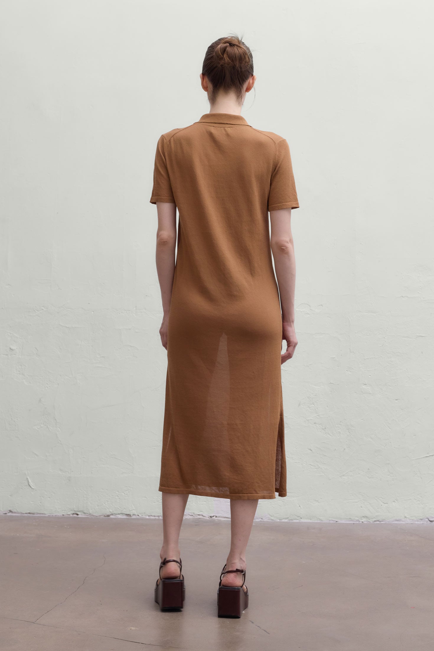 Caledon Polo Dress - Caramel