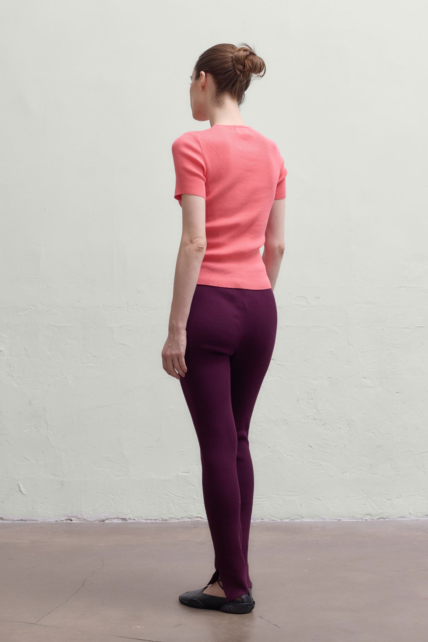 Ribbed Makò T - Coral
