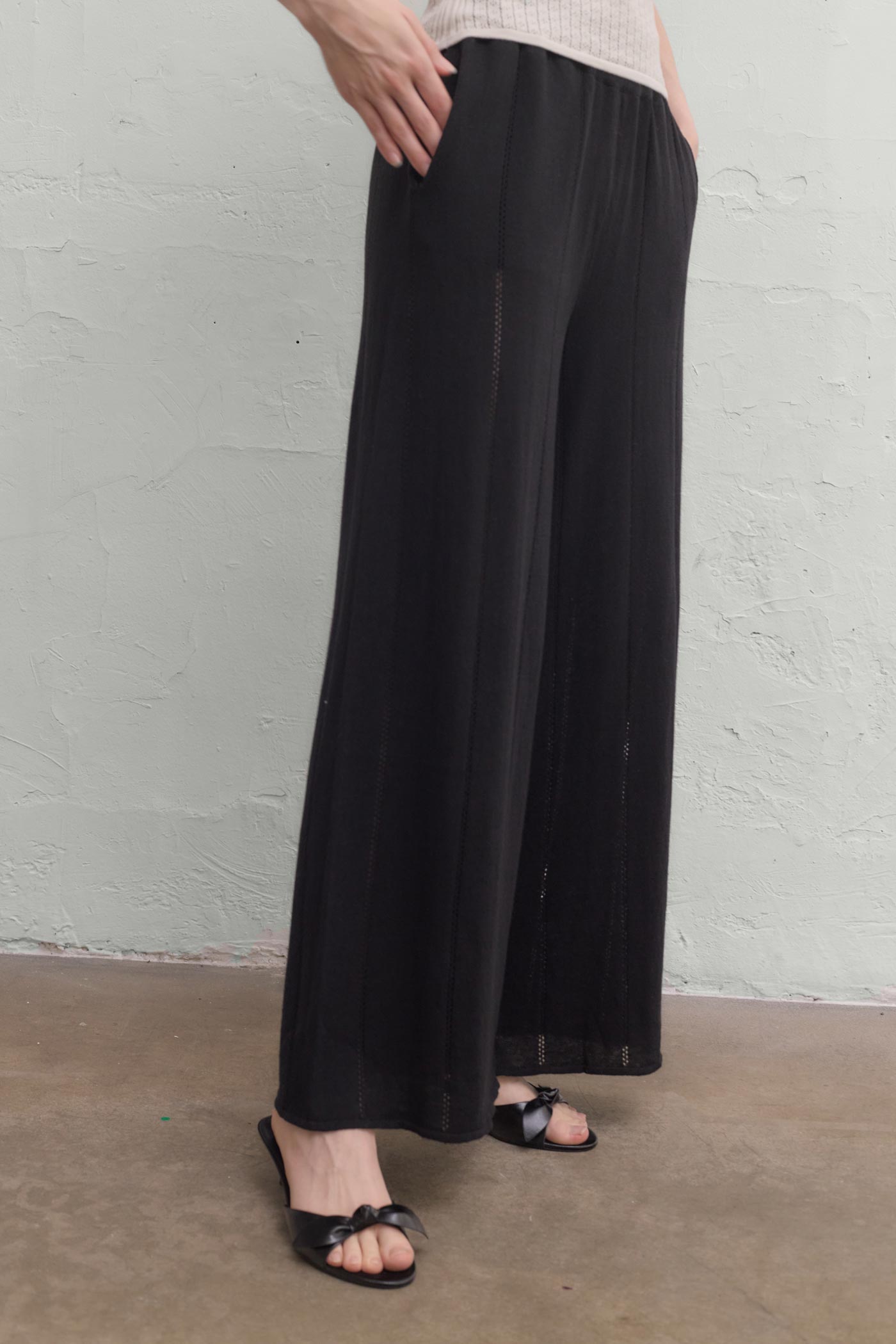Adelaide Linen Pants - Black