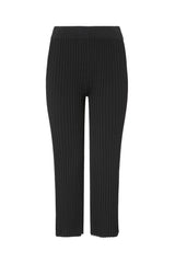 Fine Pleated Pants - Black