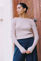 Komani Cashmere Sweater - Walnut