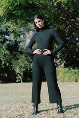 Fine Pleated Pants - Black