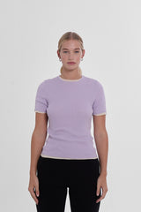 Ribbed Makò T - Lilac