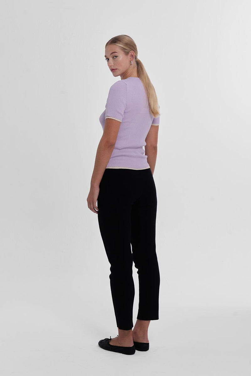Ribbed Makò T - Lilac