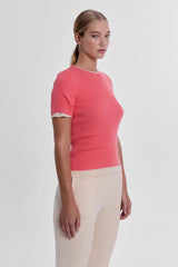 Ribbed Makò T - Coral