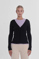 Angles Cardigan - Jet Black