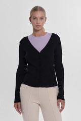Angles Cardigan - Jet Black