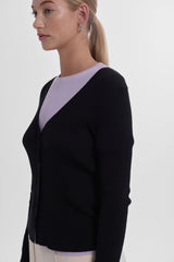 Angles Cardigan - Jet Black