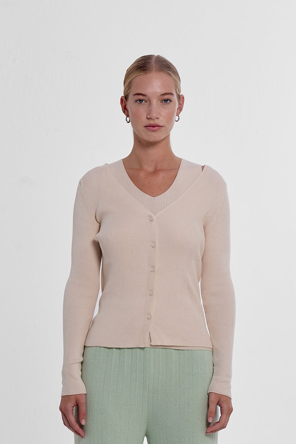 Angles Cardigan - Ecru