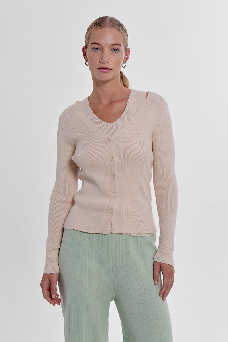 Angles Cardigan - Ecru