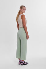Durban Plissé Pants - Matcha