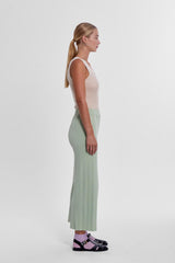 Durban Plissé Pants - Matcha