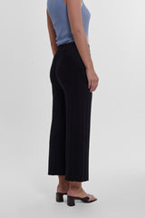 Durban Plissé Pants - Black