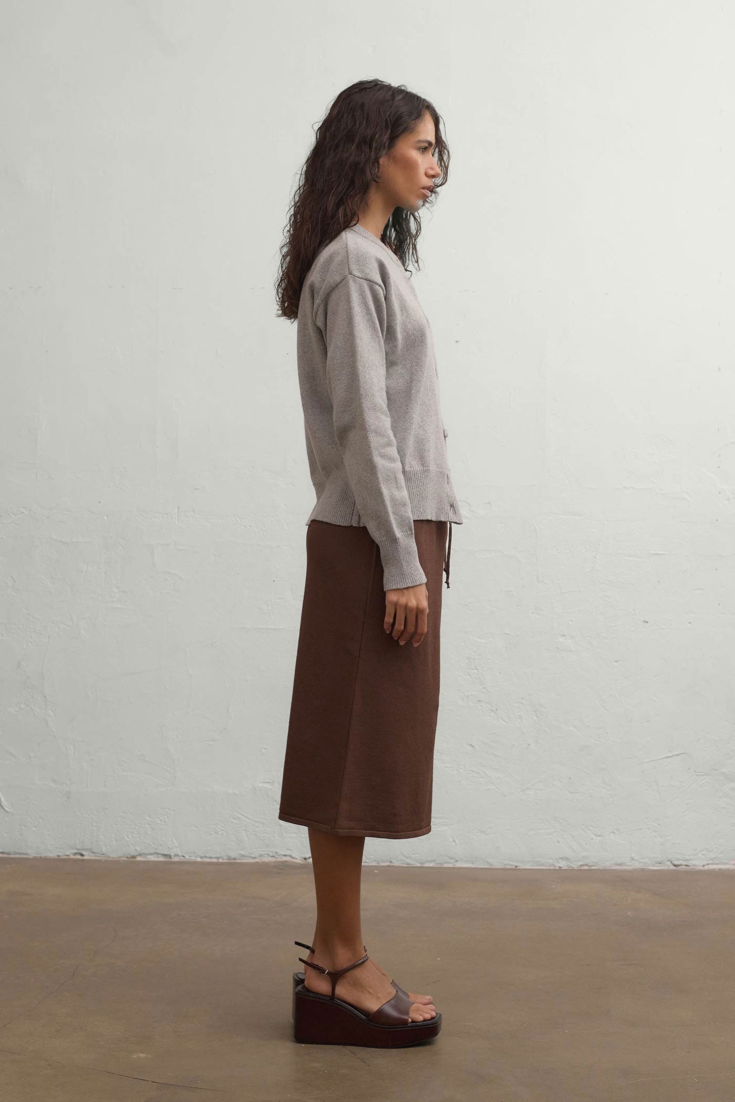 Berlin Cotton-Cashmere Cardigan - Melange Grey