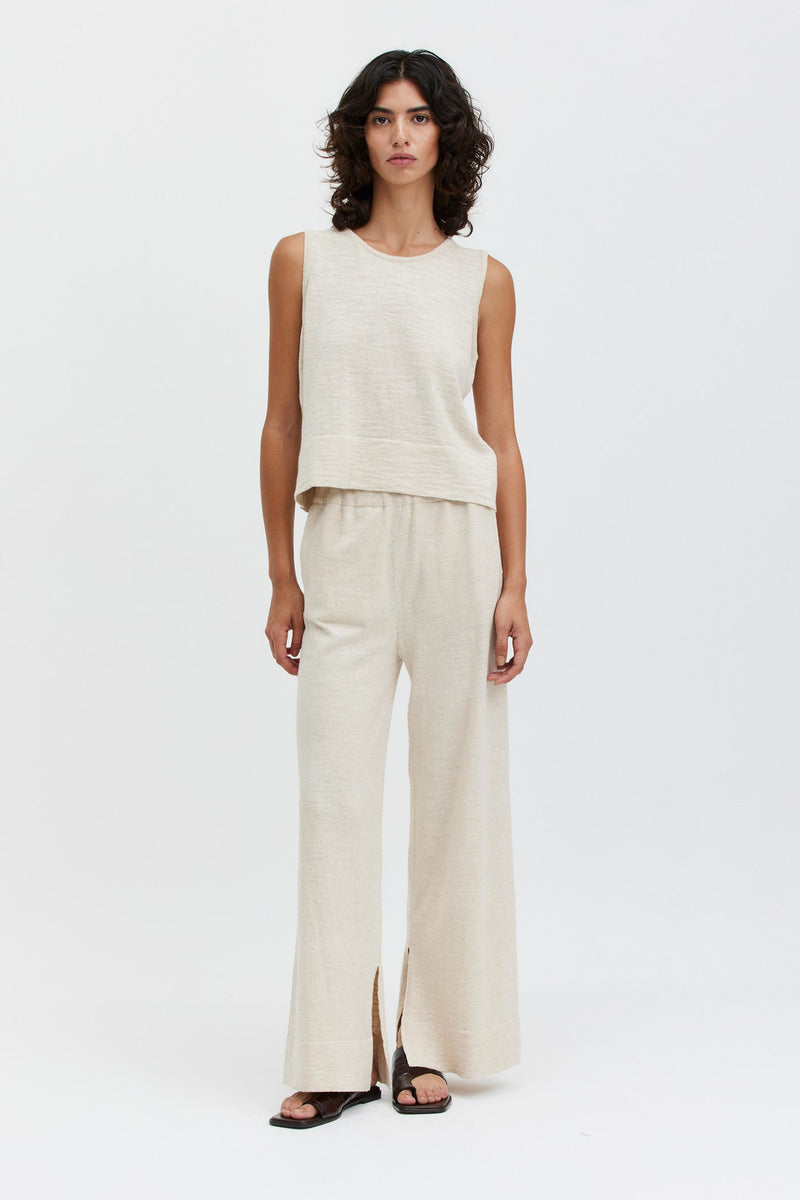 Breezy Linen Pants - Ecru