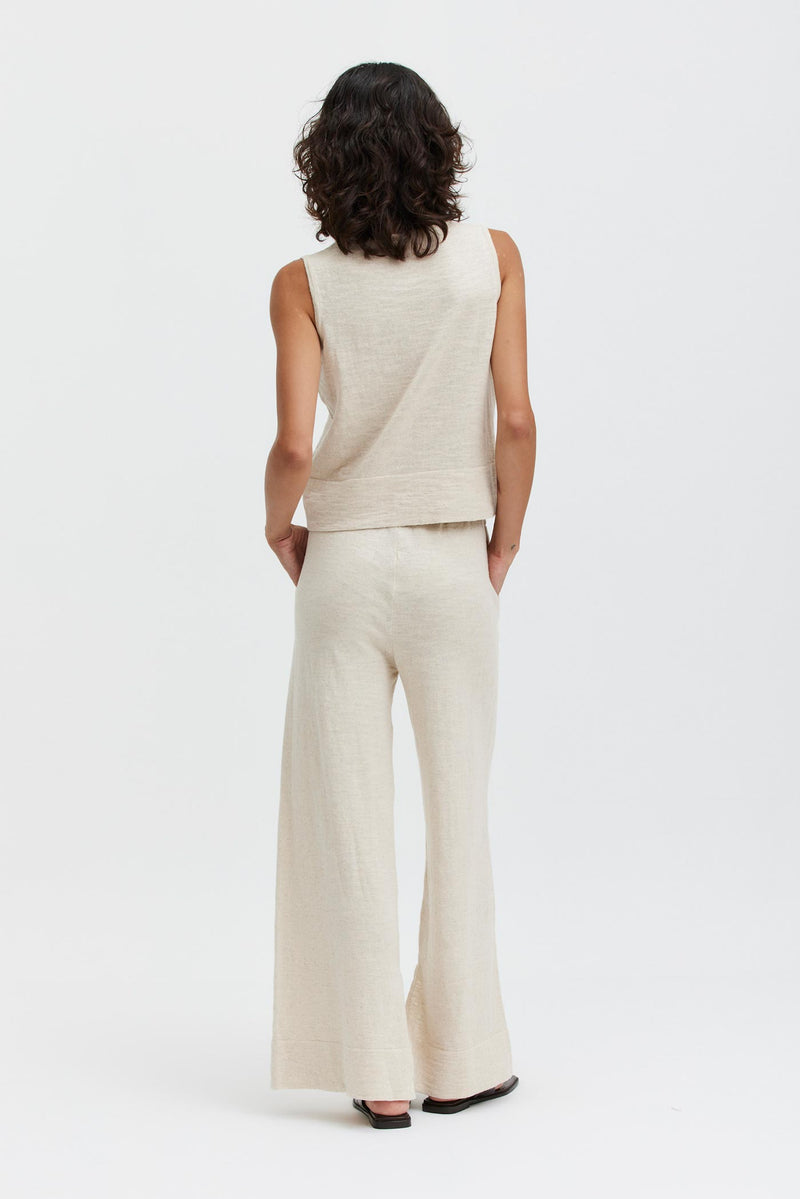 Breezy Linen Pants - Ecru