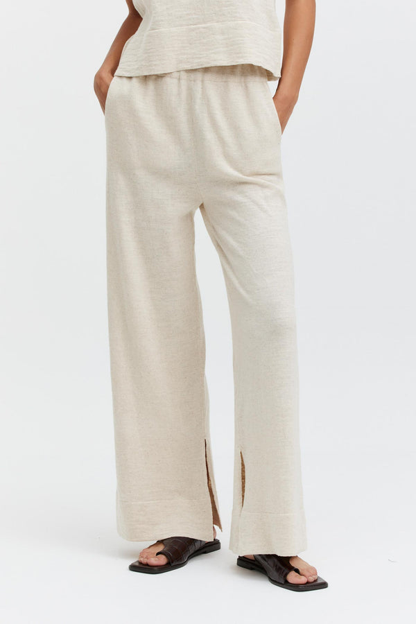 Breezy Linen Pants - Ecru