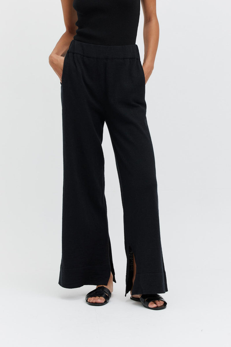 Breezy Linen Pants - Black