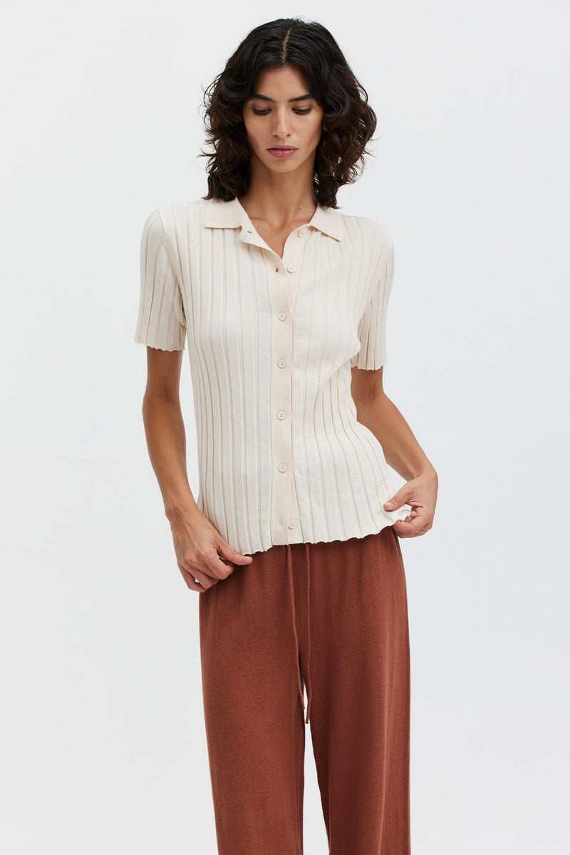 Short Amanzi Shirt - Ecru