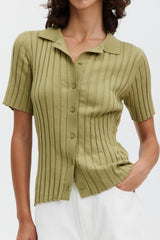 Short Amanzi Shirt - Olive Oil