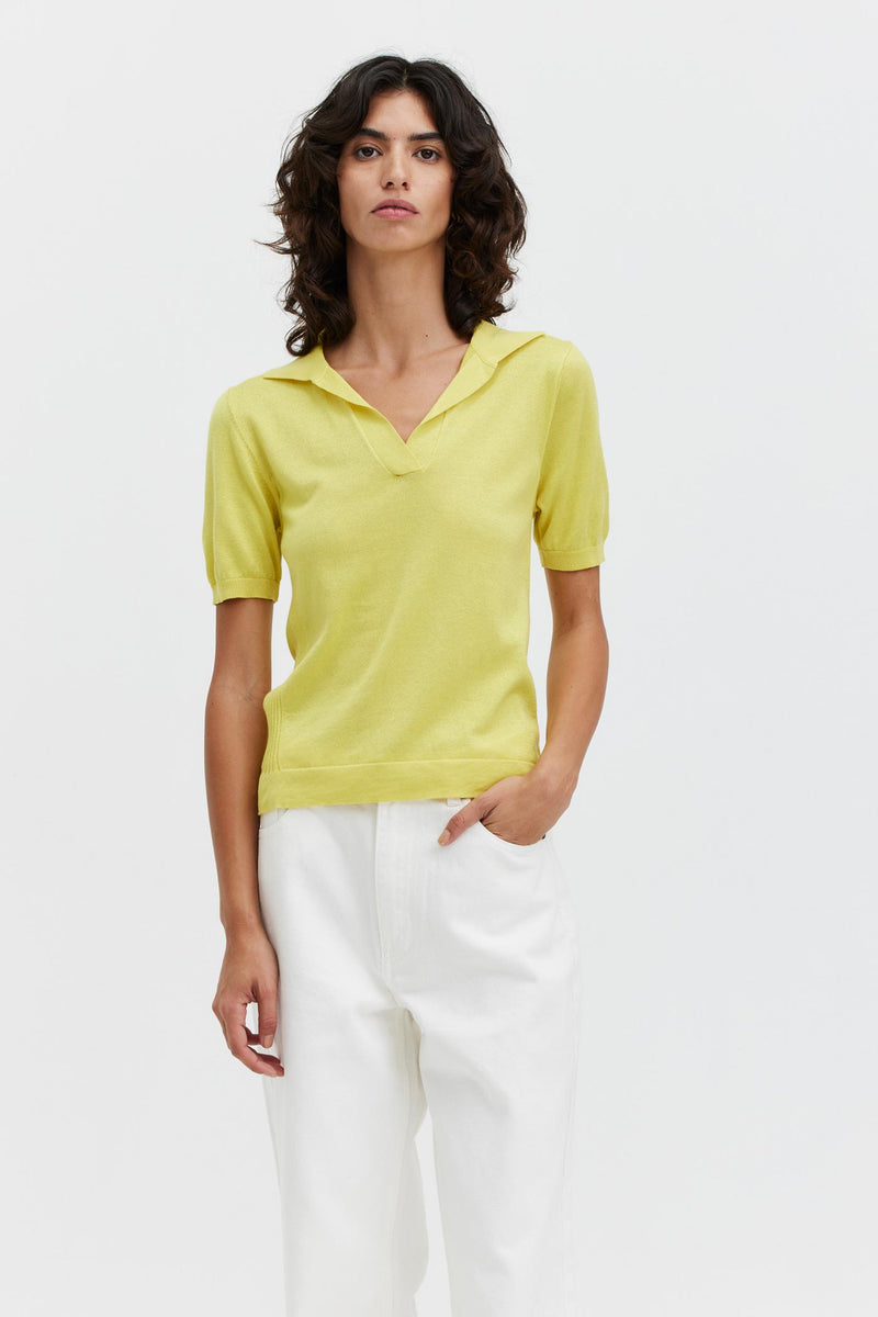 Kei Polo Top - Canary