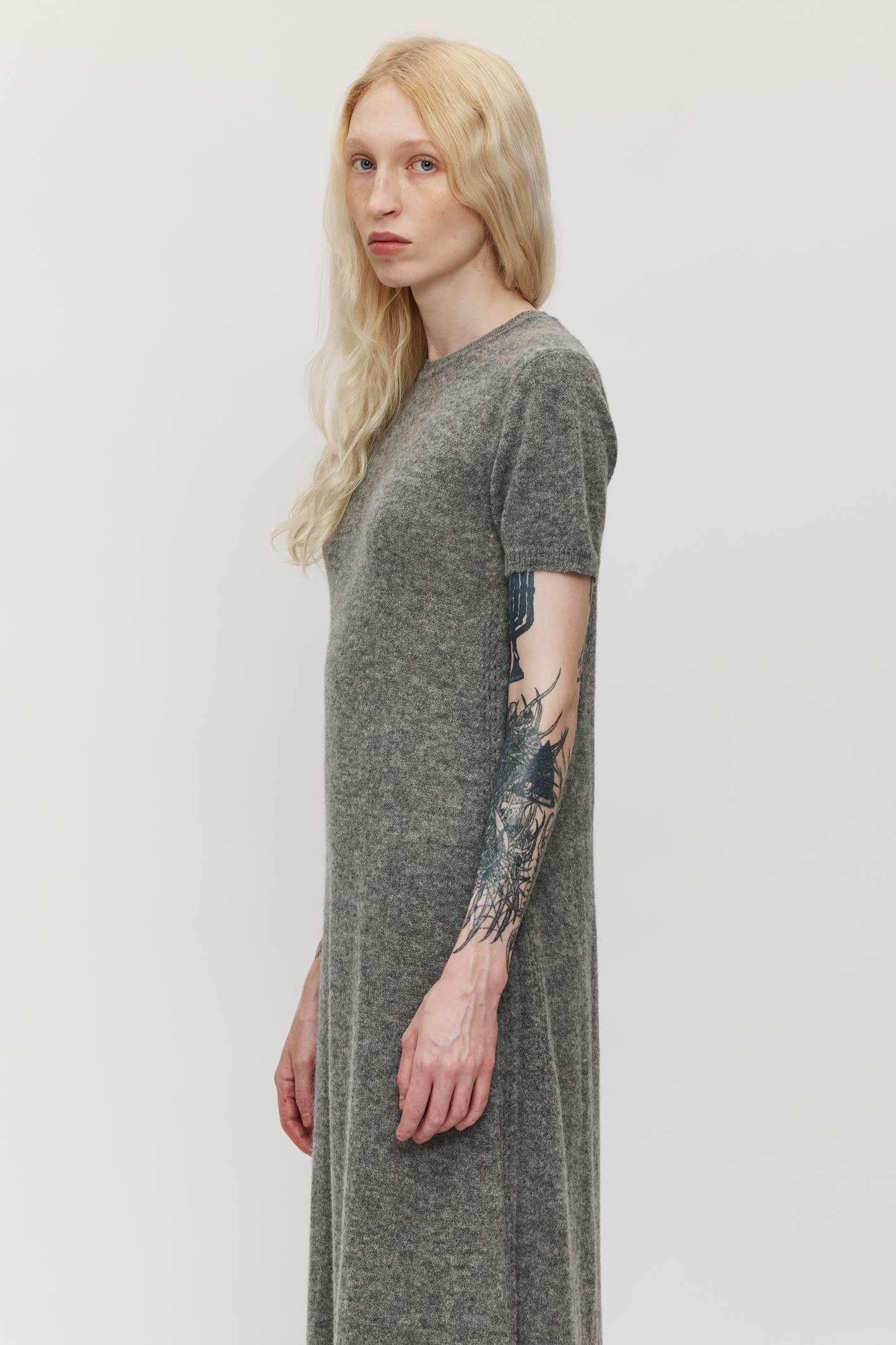 Redi Alpaca Dress - Melange Grey (Pre-Order)