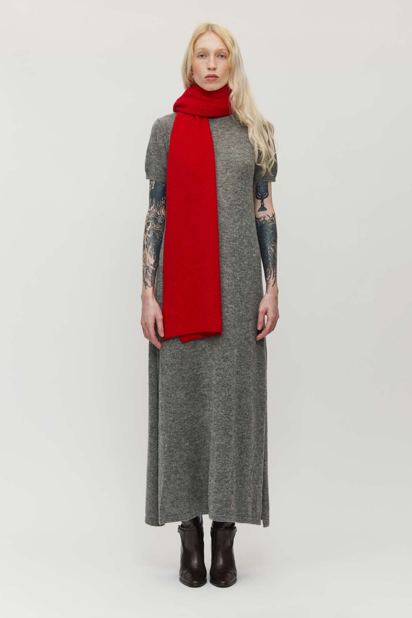 Redi Alpaca Dress - Melange Grey (Pre-Order)