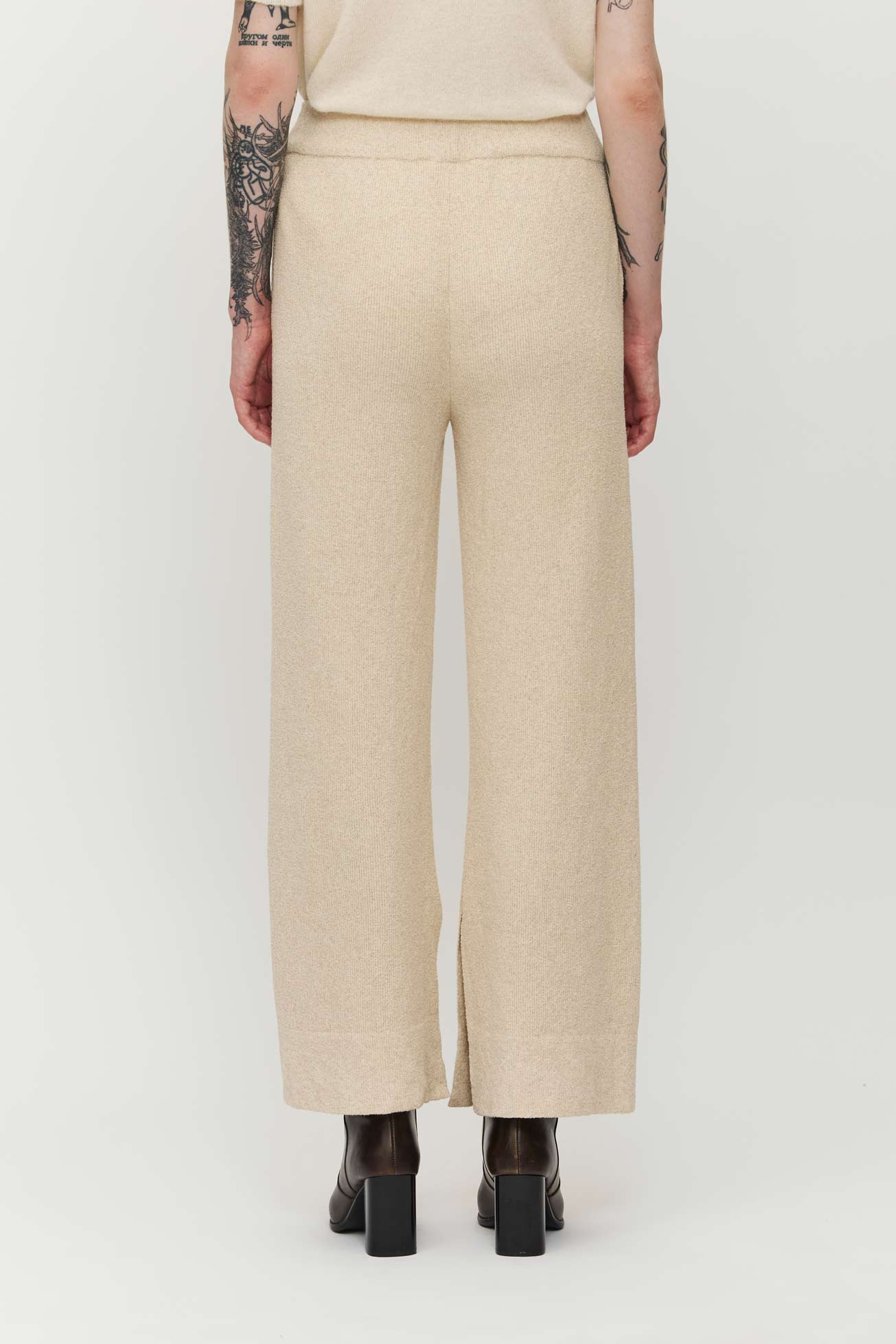 Klip Bouclè Pants - Ecru