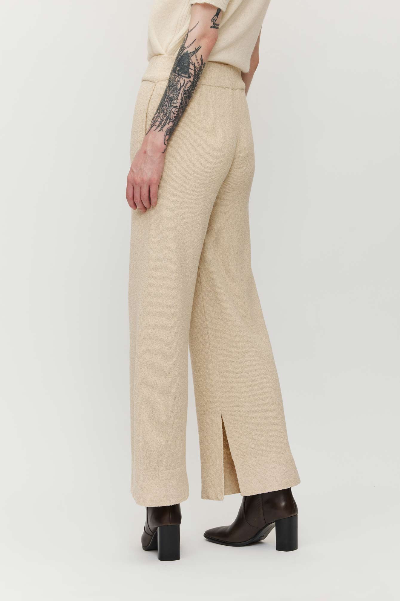 Klip Bouclè Pants - Ecru