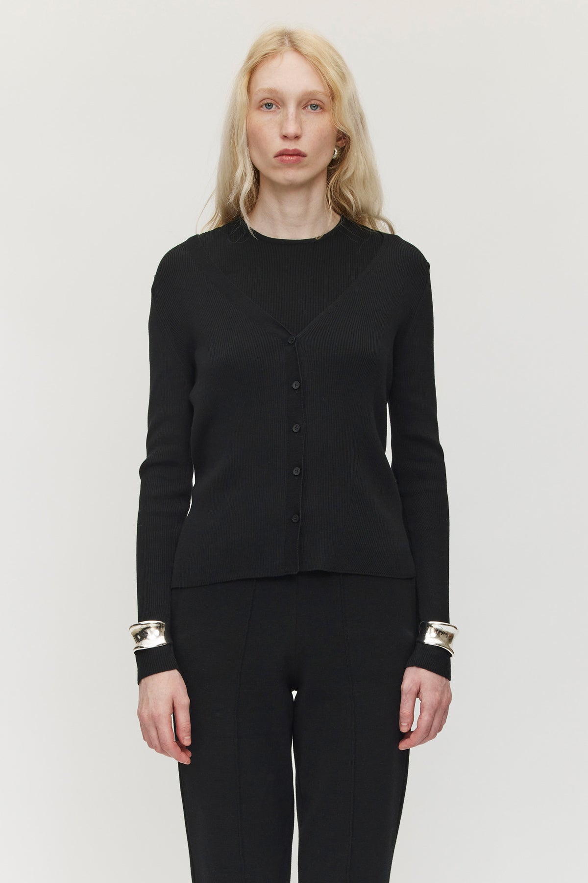 Angles Cardigan - Jet Black