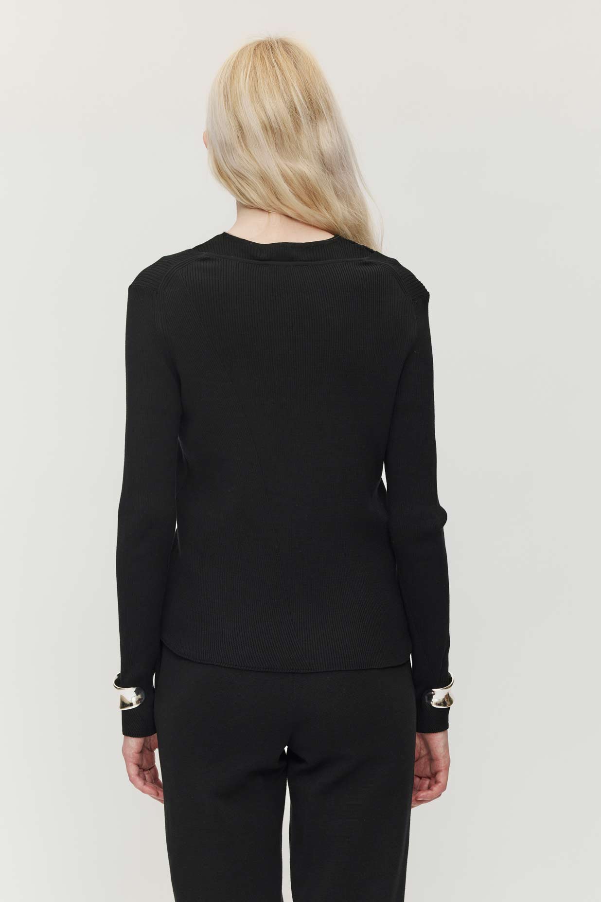 Angles Cardigan - Jet Black