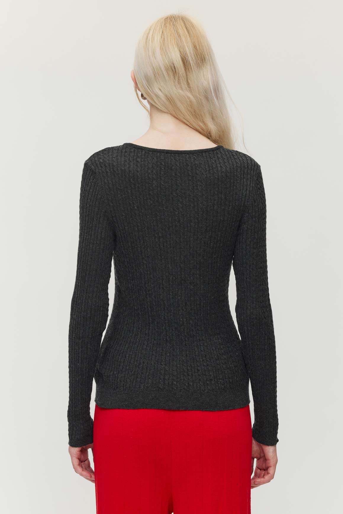 Komani Cashmere Sweater - Graphite