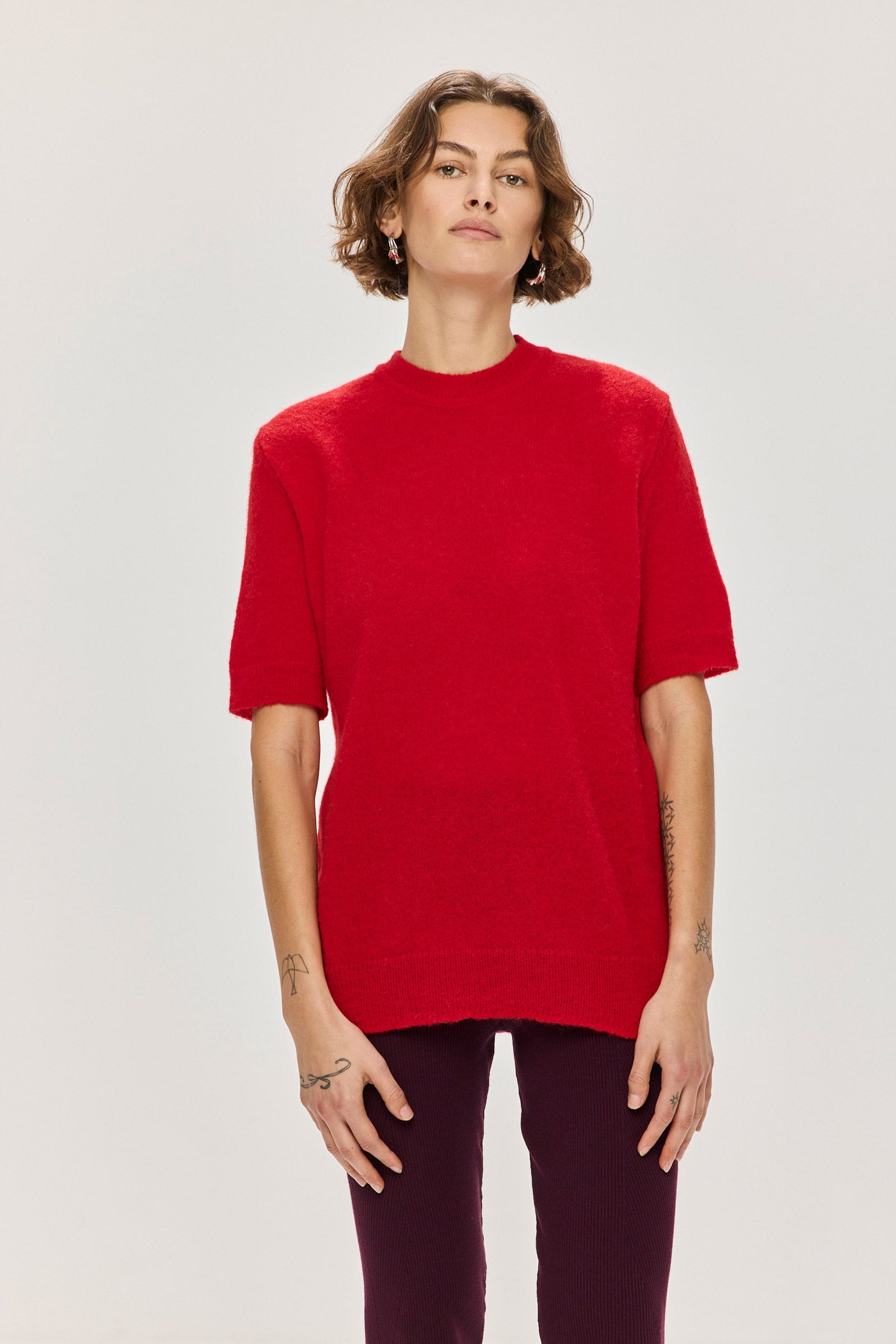 Vall Alpaca Top - Red (Pre-Order)