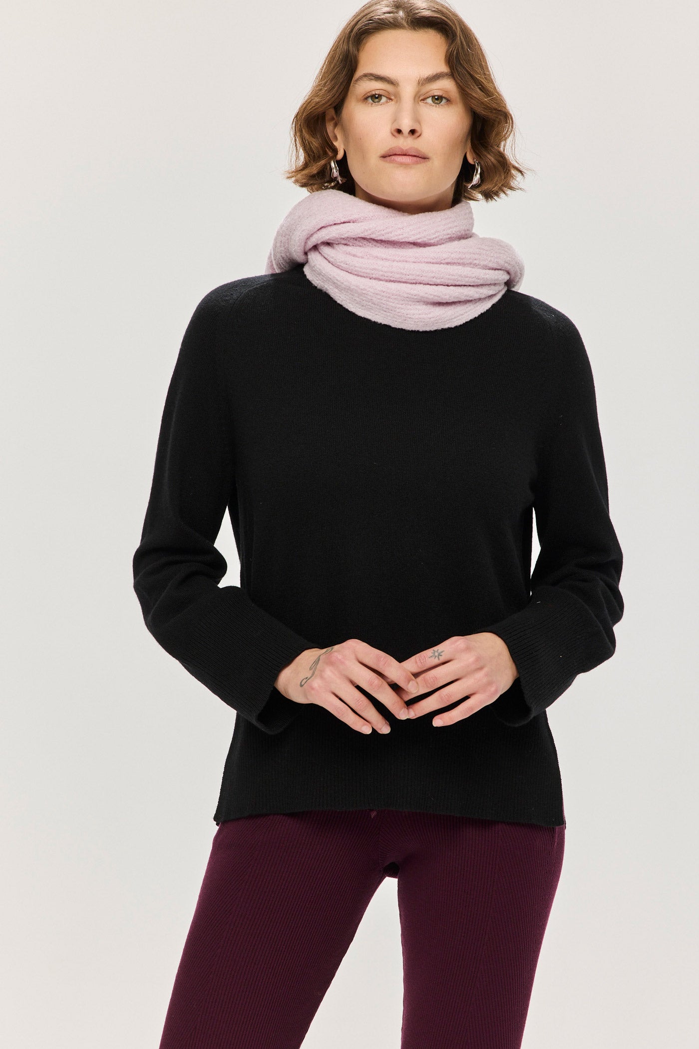 Jordaan Merino Crewneck - Jet Black