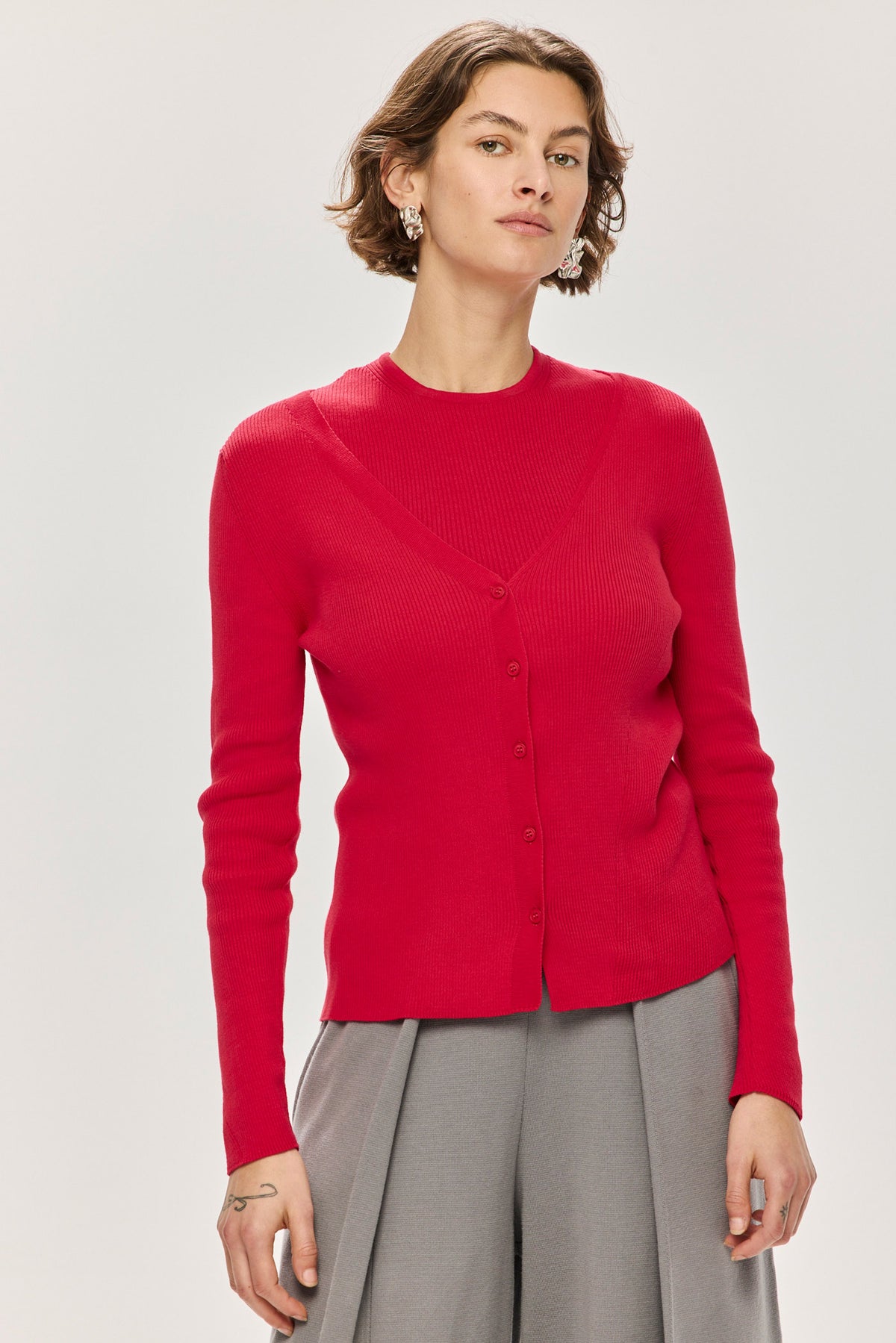 Angles Cardigan - Red