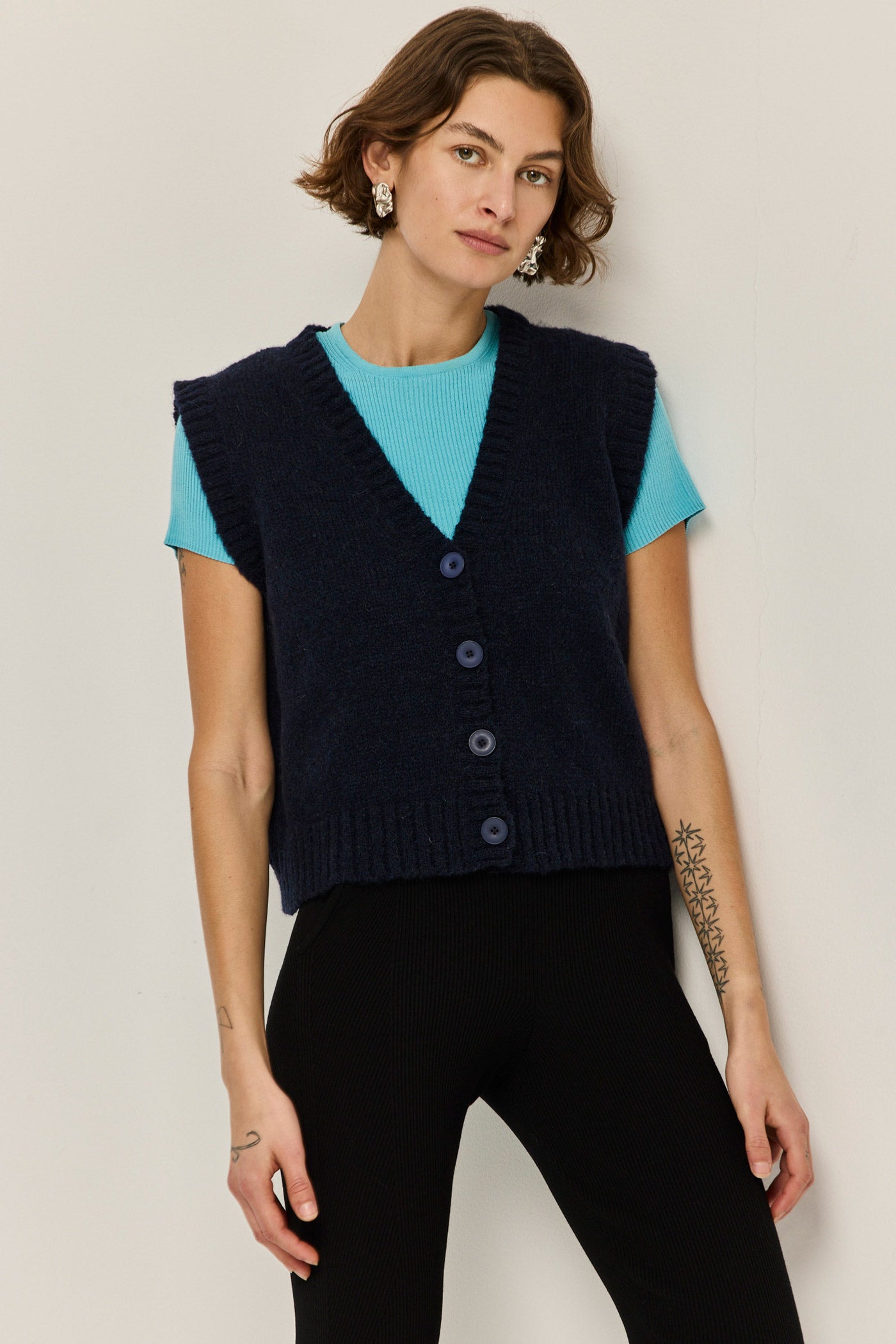 Berg Alpaca Vest - Midnight
