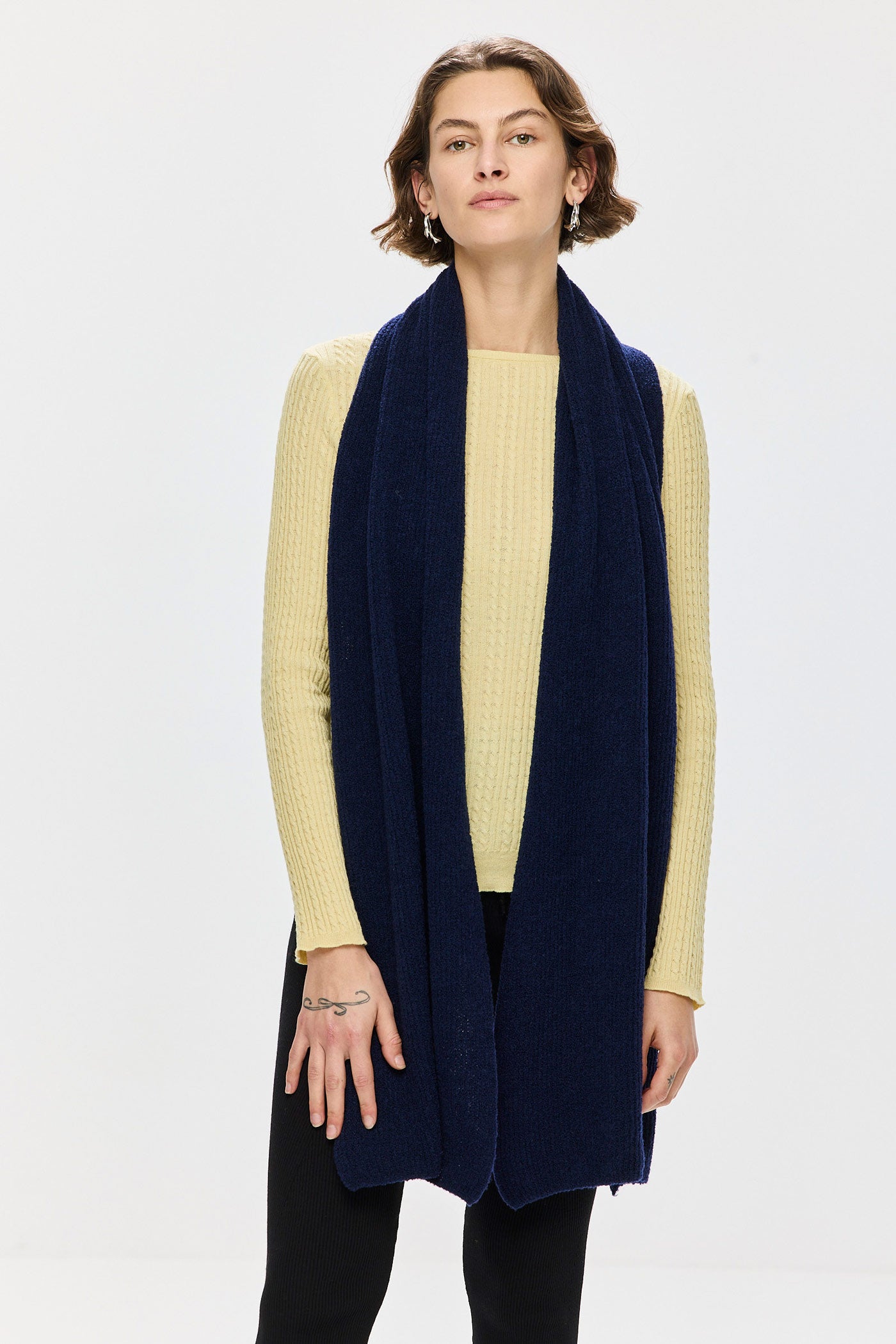 Salt Merino Scarf - Midnight