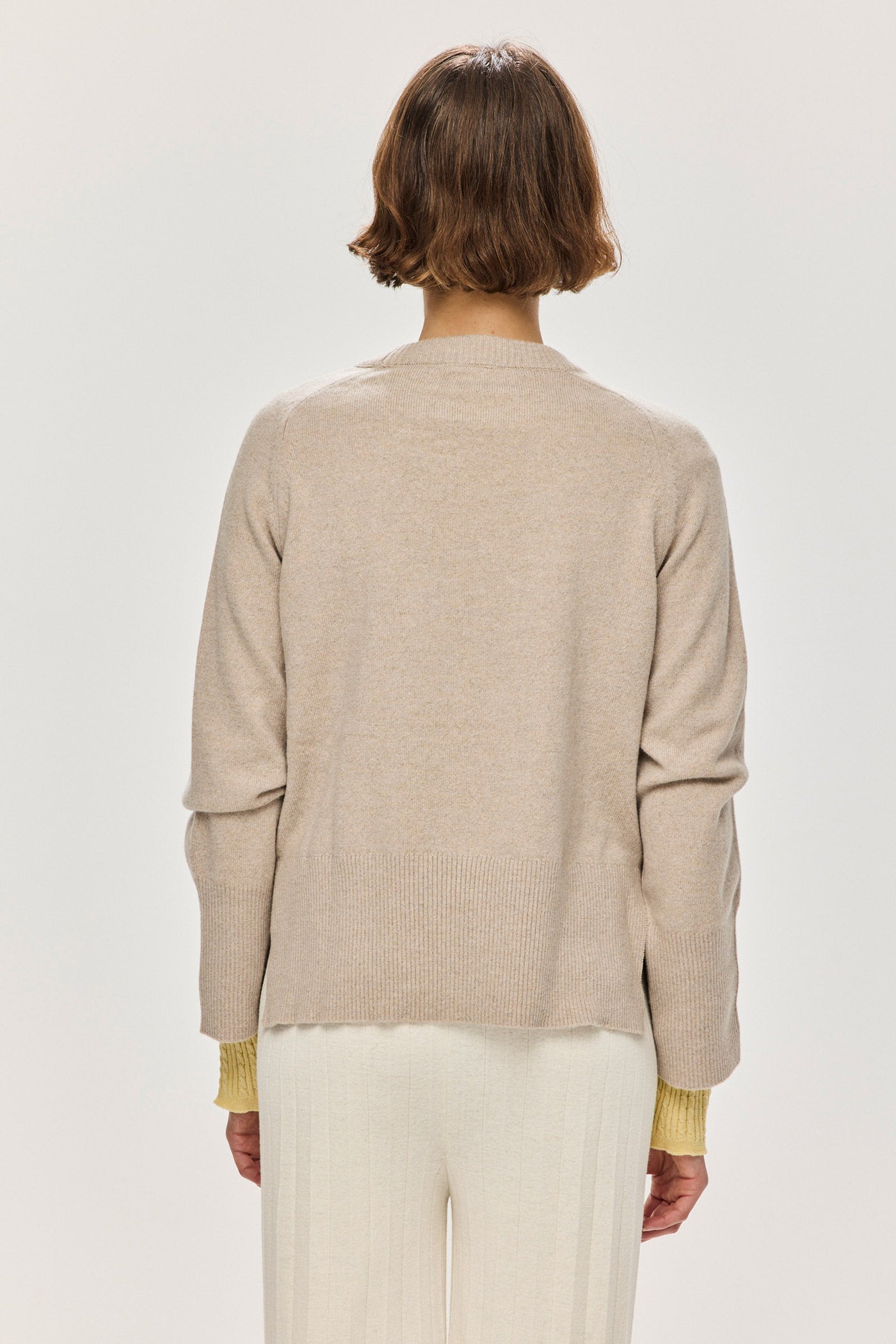 Jordaan Merino Crewneck - Pebble