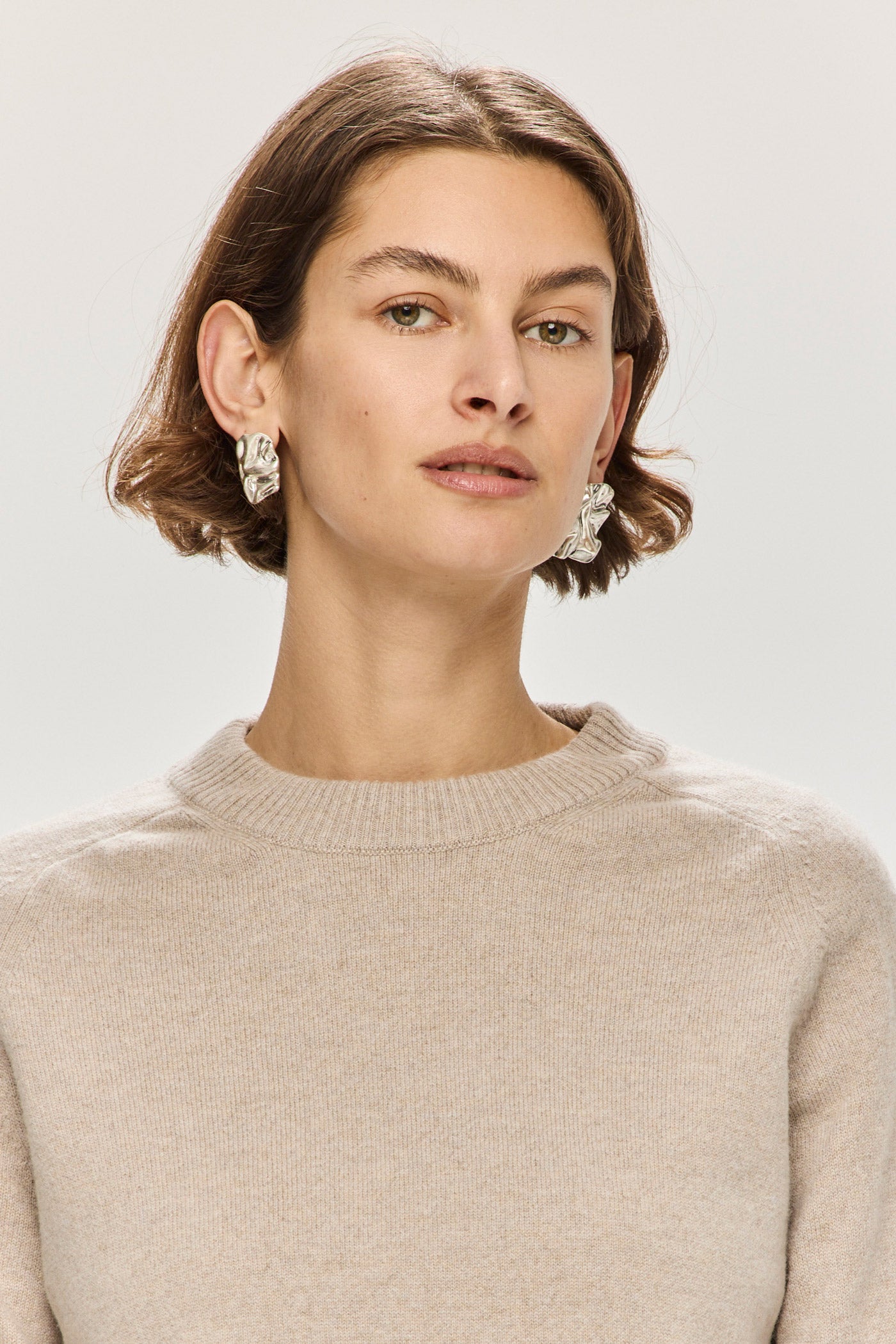 Jordaan Merino Crewneck - Pebble