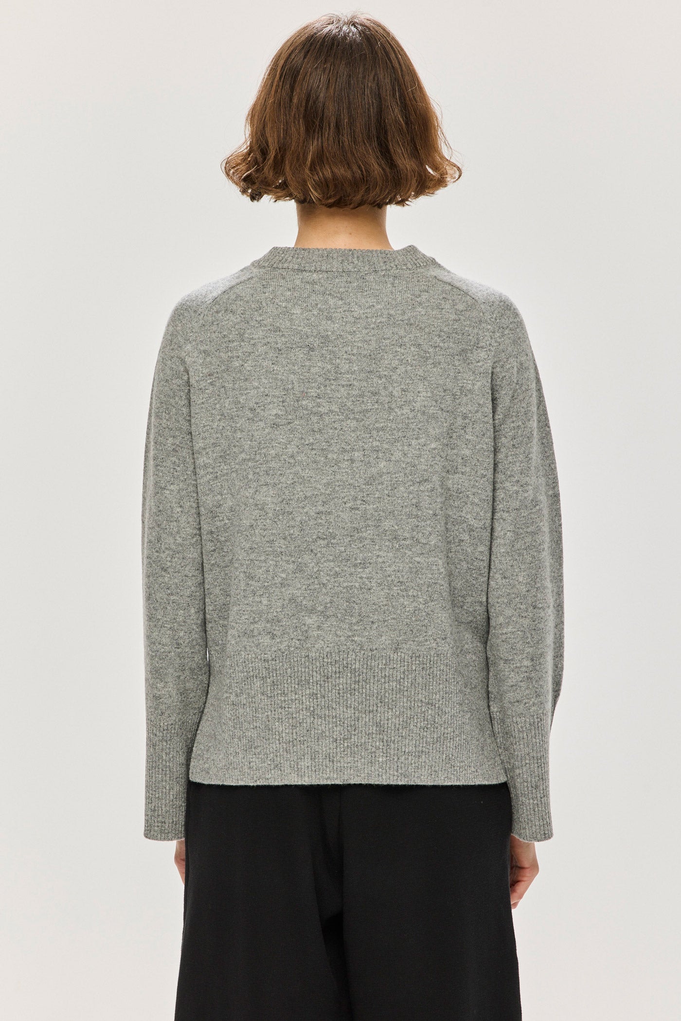 Jordaan Merino Crewneck - Melange Grey