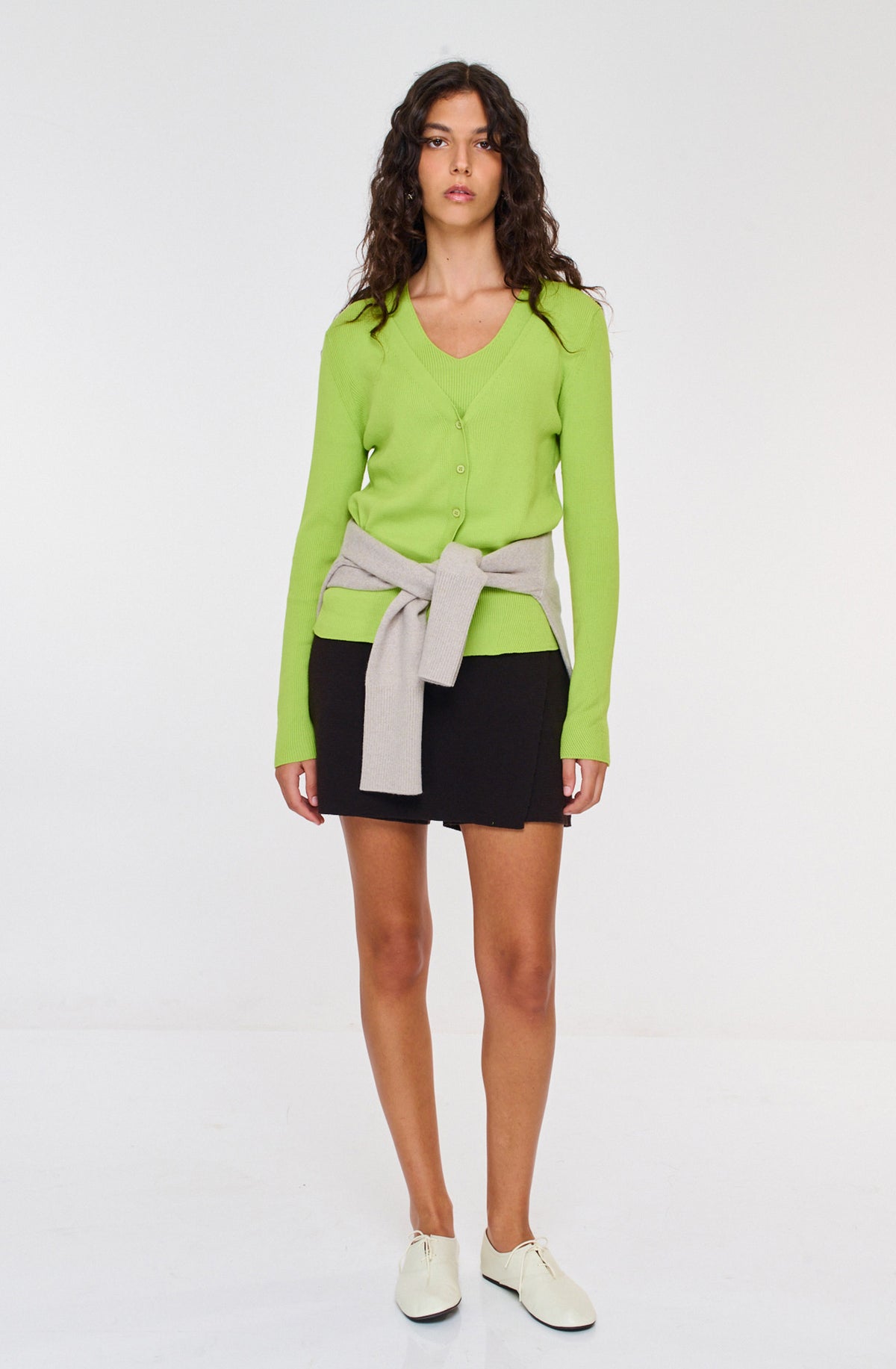 Angles Cardigan - Lemongrass