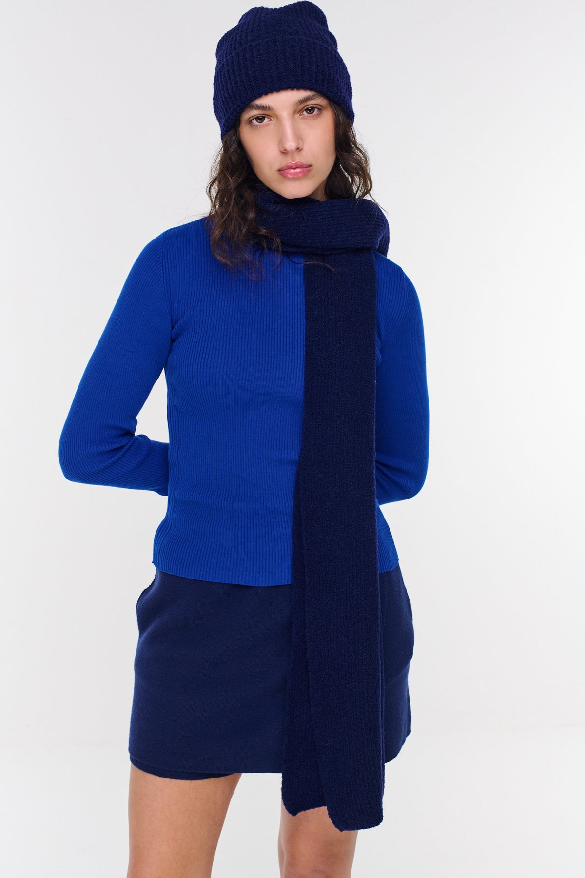 Salt Merino Scarf - Midnight