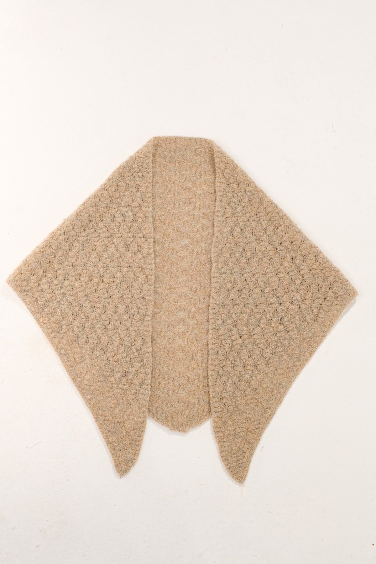 Triangle Merino Scarf - Oat Melange
