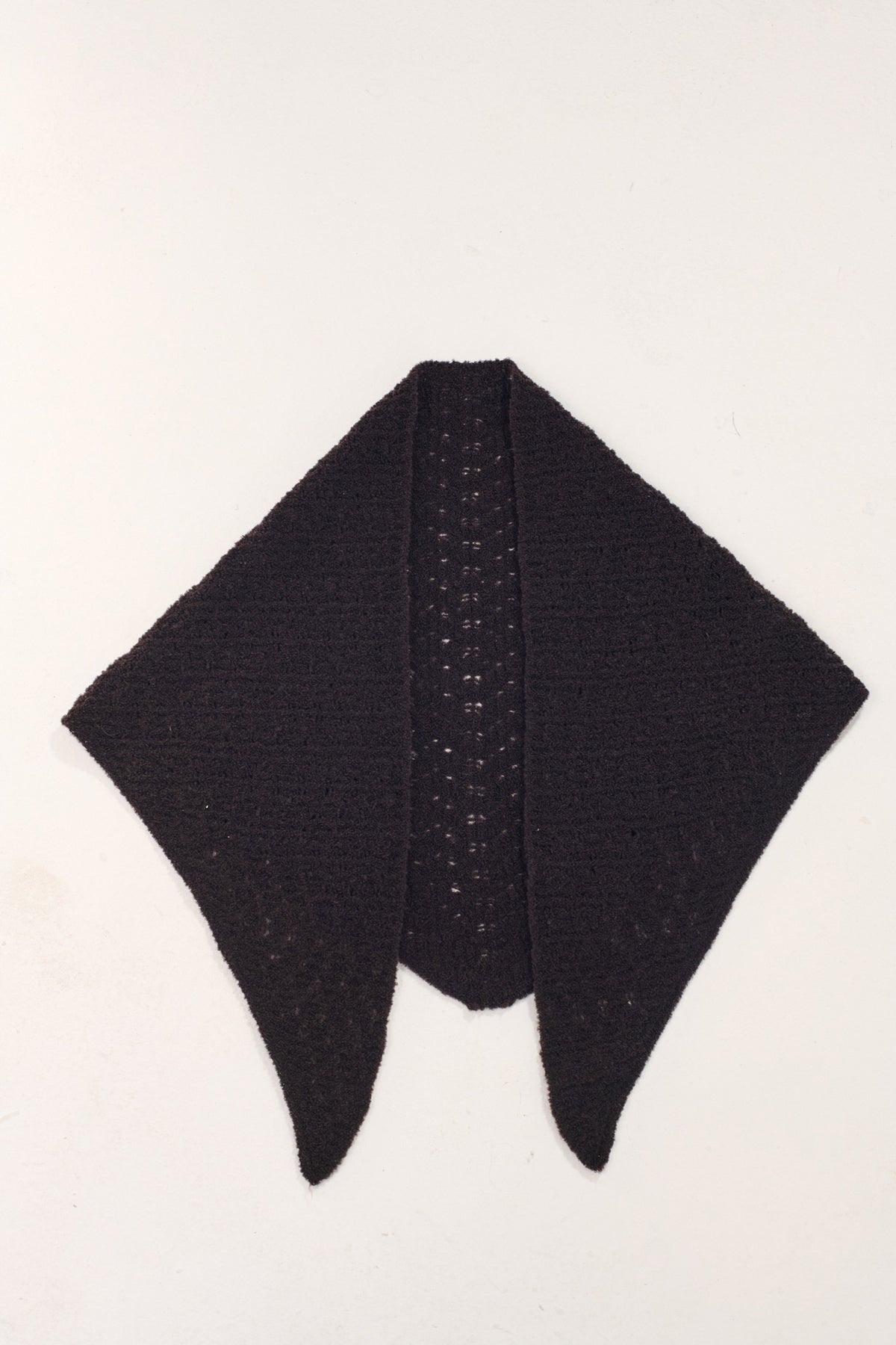Triangle Merino Scarf - Chocolate